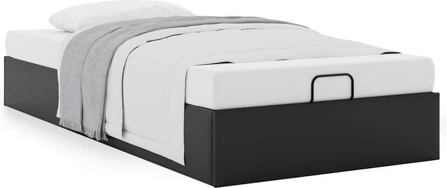 VidaXL Bedframe zonder matras kunstleer zwart 80x200 cm - Foto 2