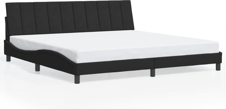 VidaXL Bedframe zonder matras 200x200 cm fluweel zwart - Foto 4