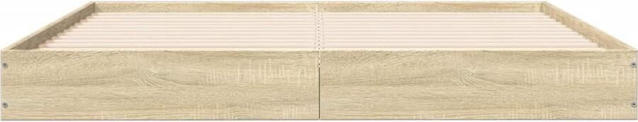 VidaXL Bedframe zonder matras hout sonoma eikenkleurig 150x200 cm