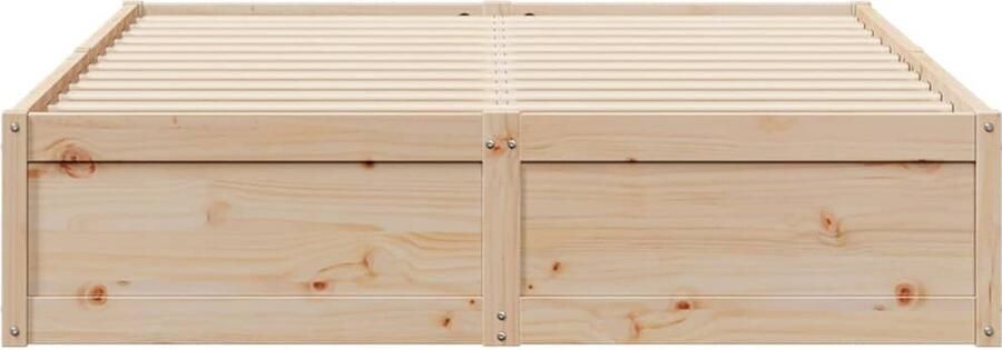 VidaXL Bedframe zonder matras massief grenenhout 140x200 cm - Foto 3