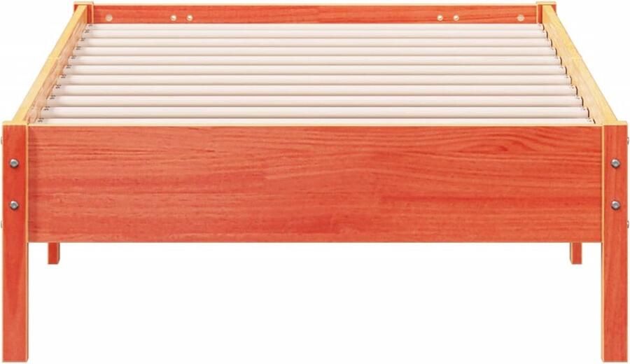 VidaXL Bedframe zonder matras massief grenenhout wasbruin 90x190 cm - Foto 2