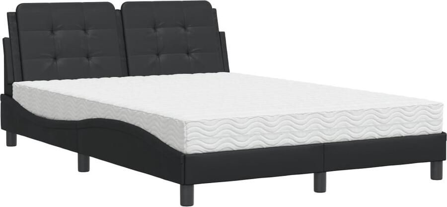 VidaXL Bedframe zonder matras Zadar kunstleer zwart 120x200 cm