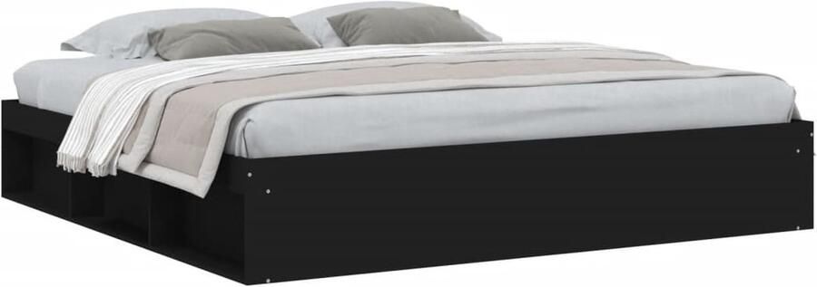 VidaXL -Bedframe-zwart-200x200-cm - Foto 4