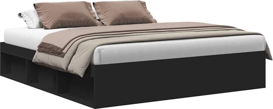 VidaXL -Bedframe-zwart-200x200-cm - Foto 3