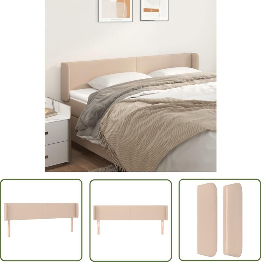 The Living Store Hoofdeind Cappuccino Kunstleer 183x16x78 88 cm Verstelbare Hoogte Hoofd Bord Bedhoofdbord Kapstok Bedroom Decoratie Bruine Meubels