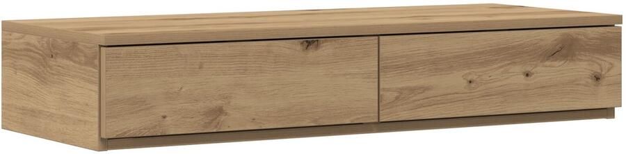 VidaXL Bedlades met lade artisanaal eikenkleurig 100 x 36.5 x 16.5 cm