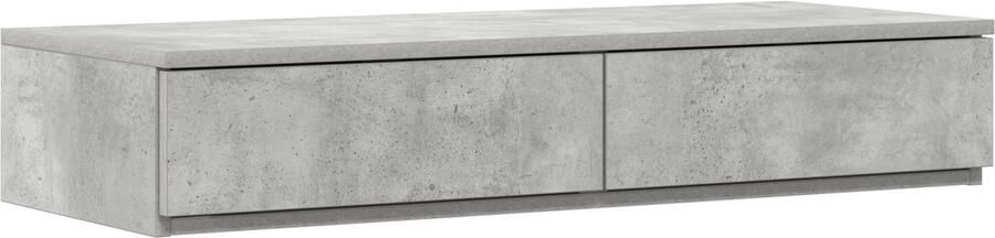 VidaXL Bedlades Beton Grijs 75 x 36 5 x 16 5 cm Gemaakt van Engineered Wood