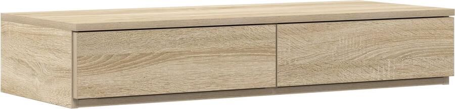 VidaXL Bedlades met lade Sonoma eiken 90 x 36.5 x 16.5 cm Bewerkt hout