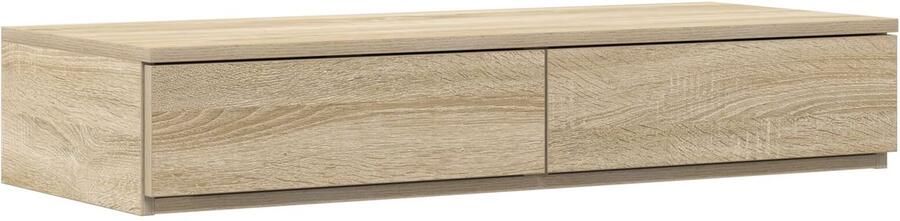 VidaXL Bedlades met lade Sonoma eiken 80 x 36.5 x 16.5 cm Bewerkt hout - Foto 2