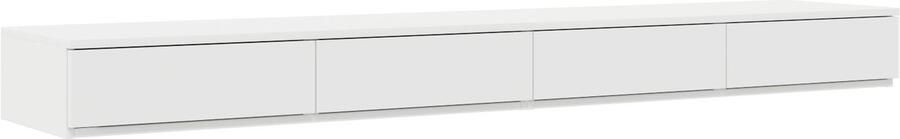 VidaXL Witte Lade voor Onder Het Bed 180x36 5x16 5 cm Gemaakt van Gelaagd Hout