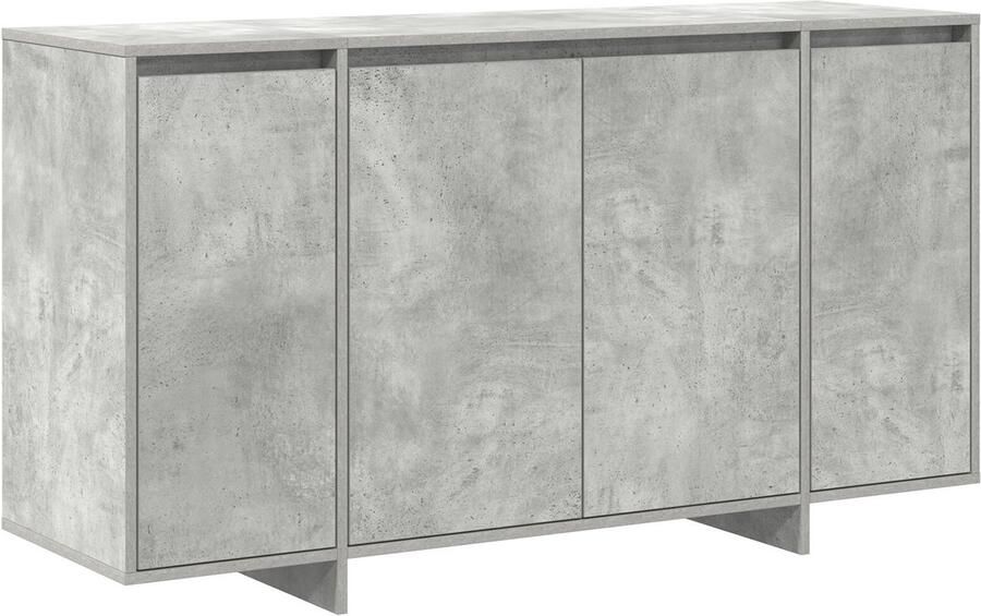 VidaXL Beton Grijs Dressoir Beton grijs Bewerkt hout 135 x 41 x 75 cm - Foto 2