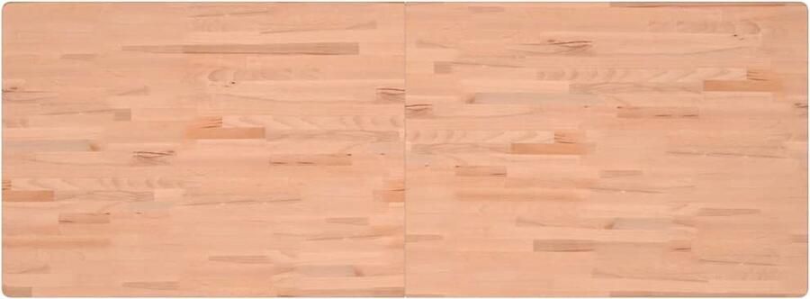 The Living Store Massief beukenhouten werkblad 150 x 55 x 2.5 cm Duurzaam houten meubelblad Massief Houten Werkblad Beukenhouten Blad Houten Bureau Werkblad Kopen Salontafel