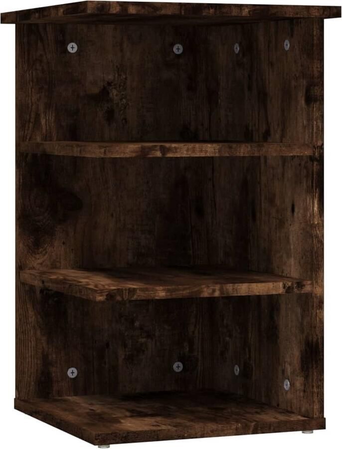 VidaXL -Bijzetkast-35x35x55-cm-bewerkt-hout-gerookt-eikenkleurig