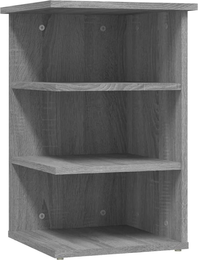 VidaXL -Bijzetkast-35x35x55-cm-bewerkt-hout-grijs-sonoma-eikenkleurig - Foto 2