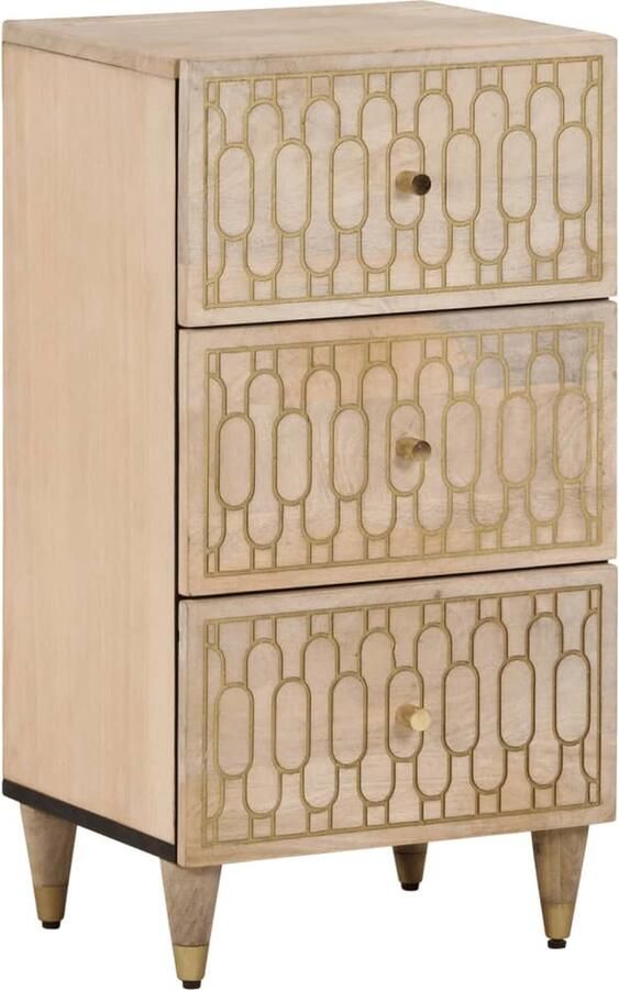 VidaXL -Bijzetkast-40x33x75-cm-massief-mangohout - Foto 3