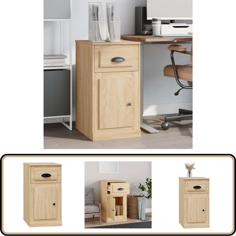 VidaXL Bijzetkast 40x50x75 cm Sonoma Eiken Hout Bijzetkast Salontafel Houten Kast Kasten Voor Woonkamer Side Table Tv Stand Decorativa Kast