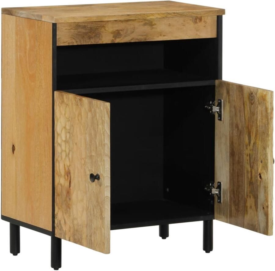 VidaXL Bijzetkast 60x33x75 cm Mangohout Dressoir Mangohout Vintage Dressoir Houten Dressoir Salontafel