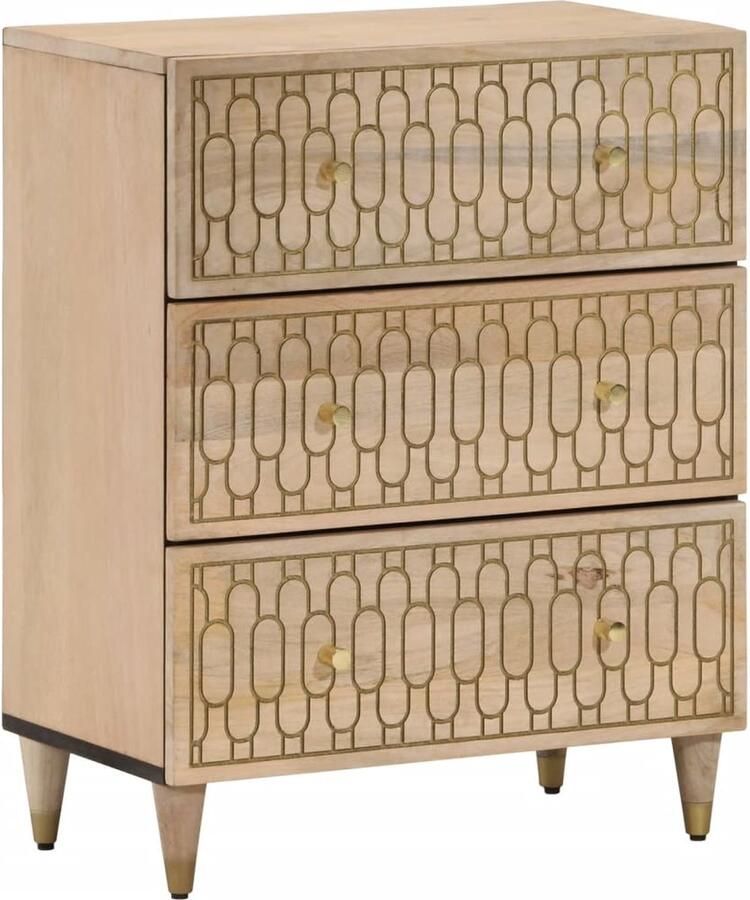 VidaXL -Bijzetkast-60x33x75-cm-massief-mangohout - Foto 4