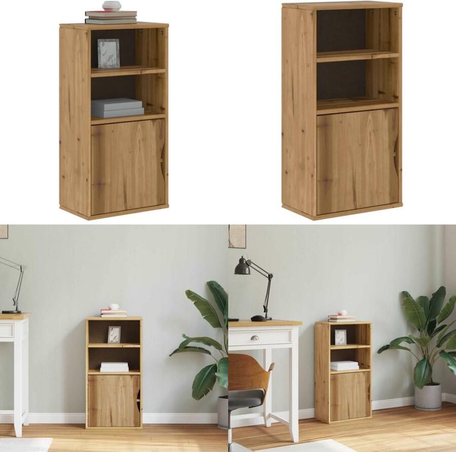 VidaXL Bijzetkast ODDA 40x24x79 cm massief grenenhout Zijkast Zijkasten -kast Dressoir