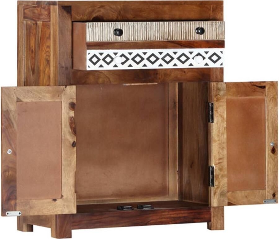 VidaXL Bijzetkastje Bijzetkastjes Bijzetkast Accenttafel Bijzetkast 60x30x75 cm massief sheeshamhout