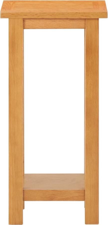 VidaXL Bijzettafel 27x24x55 cm Massief Eikenhout Bijzettafel Houten Bijzettafel Landelijke Bijzettafel Eikenhouten Bijzettafel Bijzetkast Kastje