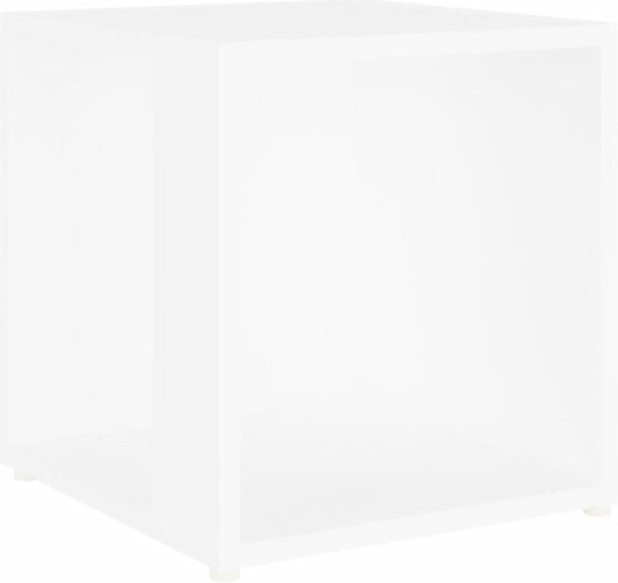 VidaXL -Bijzettafel-33x33x34 5-cm-bewerkt-hout-wit