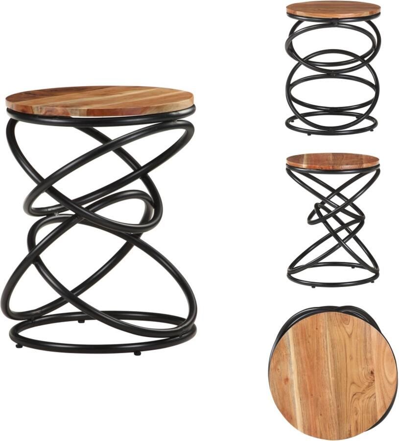 VidaXL -Bijzettafel-40x40x52-cm-massief-acaciahout