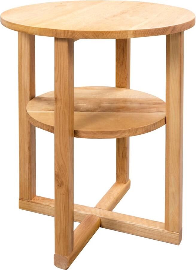 VidaXL Bijzettafel 40x50 cm massief eikenhout - Foto 2