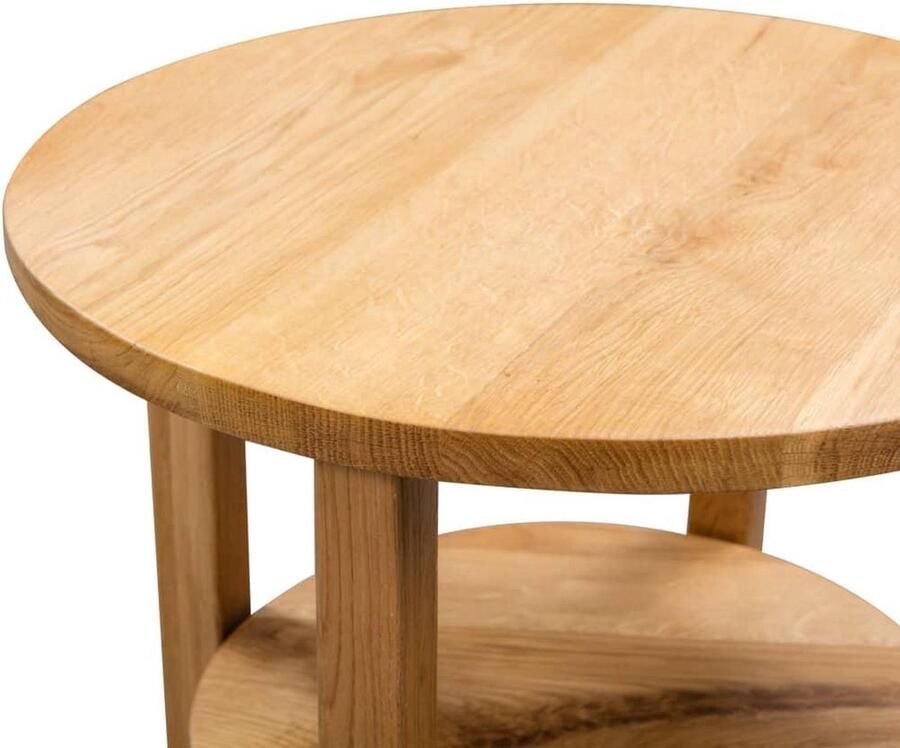 VidaXL Bijzettafel 40x50 cm massief eikenhout