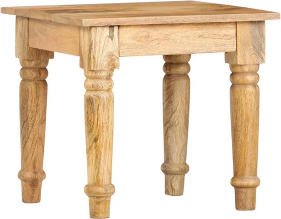 VidaXL Bijzettafel 43x43x40 cm massief mangohout - Foto 2