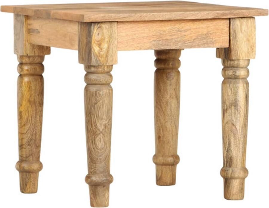 VidaXL Bijzettafel 43x43x40 cm massief mangohout