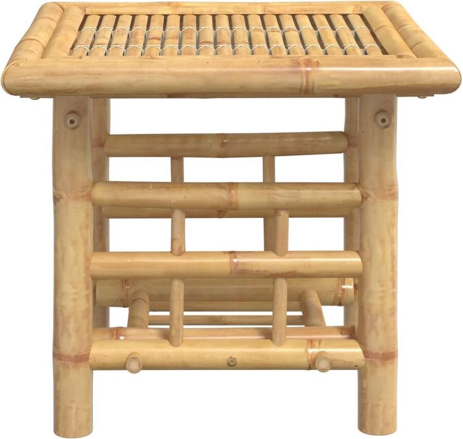 VidaXL Bijzettafel 45x45x45 cm bamboe