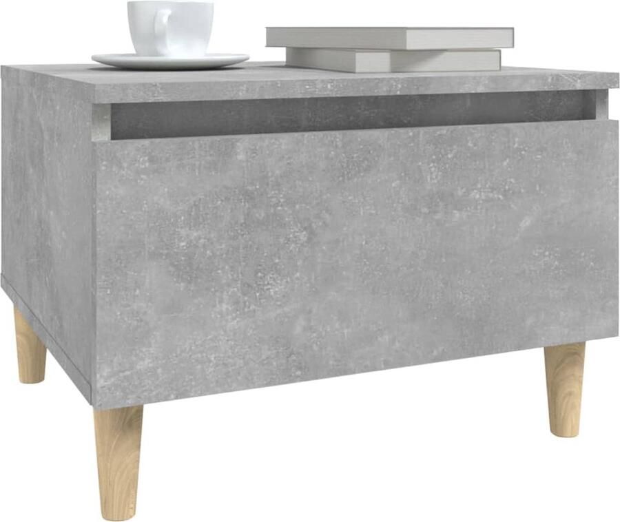 VidaXL -Bijzettafel-50x46x35-cm-bewerkt-hout-betongrijs - Foto 3