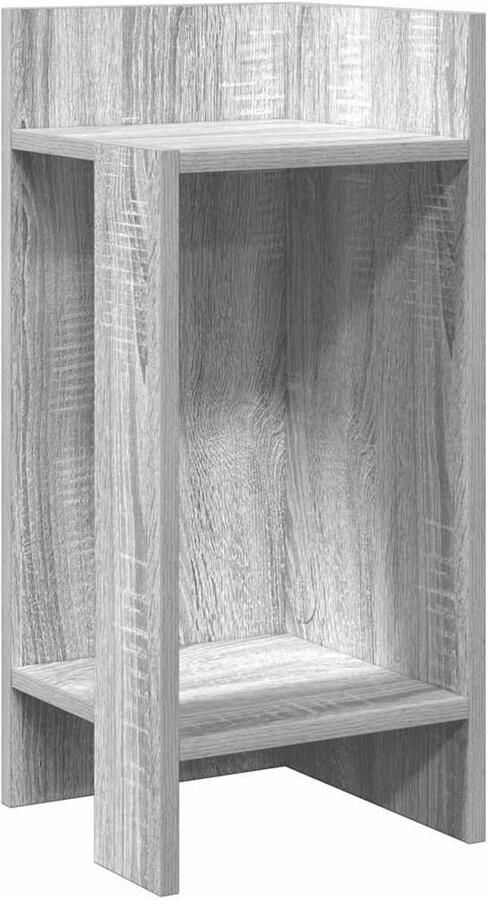 VidaXL Bijzettafel Bijzettafels Accenttafel Bank Bijzettafel Bijzettafeltje met plank 25 5x27x60 cm grijs sonoma eikenkleur