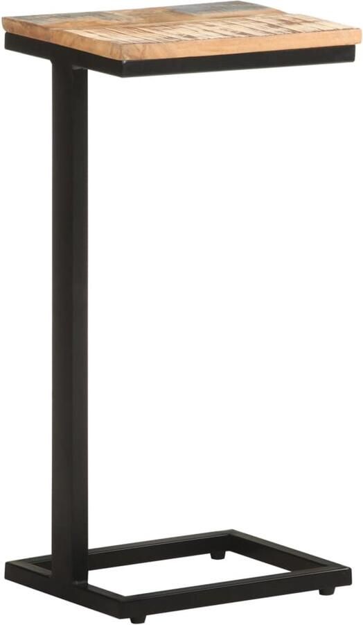 VidaXL Bijzettafels 2 st 31 5x24 5x64 5 cm massief gerecycled hout Bijzettafel Bijzettafels Houten Bijzettafel Houten Bijzettafels