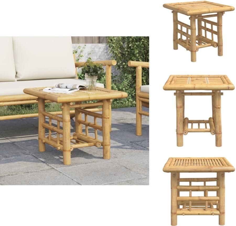 VidaXL Bijzettafel Bijzettafels Salontafel Tafel Bijzettafel 45x45x45 cm bamboe