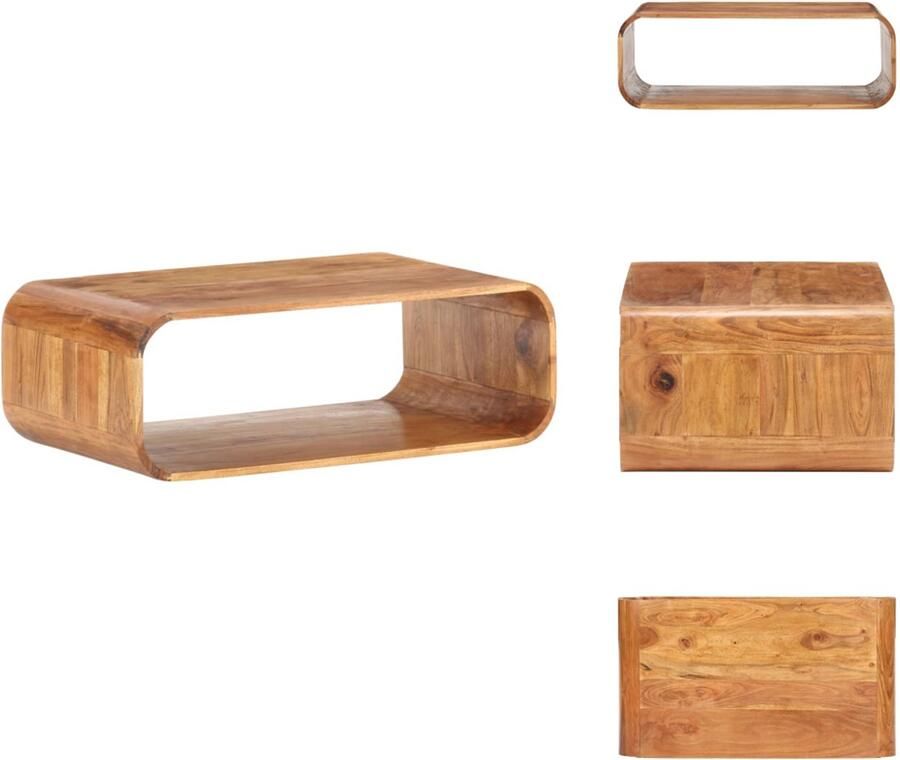 VidaXL -Salontafel-90x50x30-cm-massief-acaciahout - Foto 2