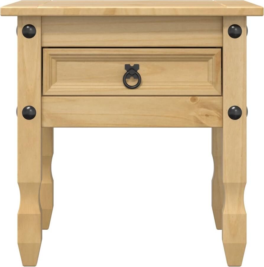 VidaXL -Bijzettafel-Corona-50x50x50-cm-massief-grenenhout - Foto 2