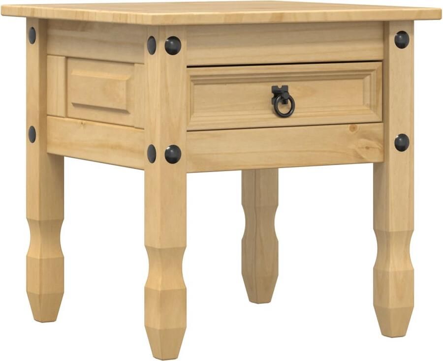 VidaXL -Bijzettafel-Corona-50x50x50-cm-massief-grenenhout - Foto 3