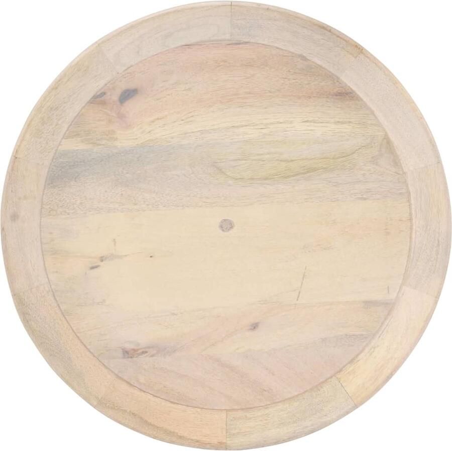 VidaXL Bijzettafel Massief Mangohout 50x55 cm Bijzettafel Houten Bijzet Tafels Mangohout Meubilair Vintage Stijl Living Room Furniture Woonkamer Accessoires