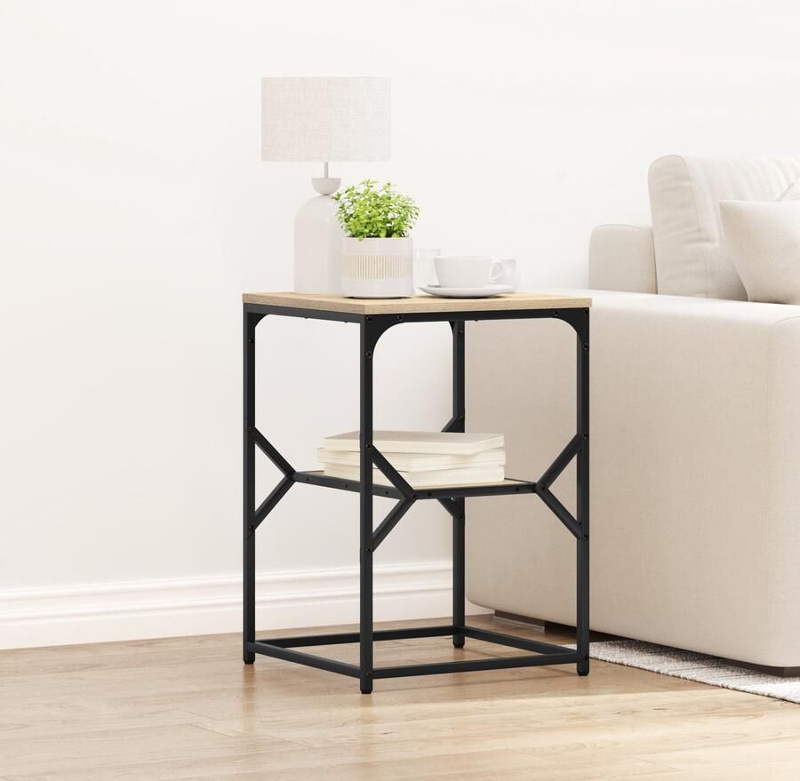 VidaXL Nachtkastje Sonoma eiken Geengineerd hout 41 x 40 x 60 cm