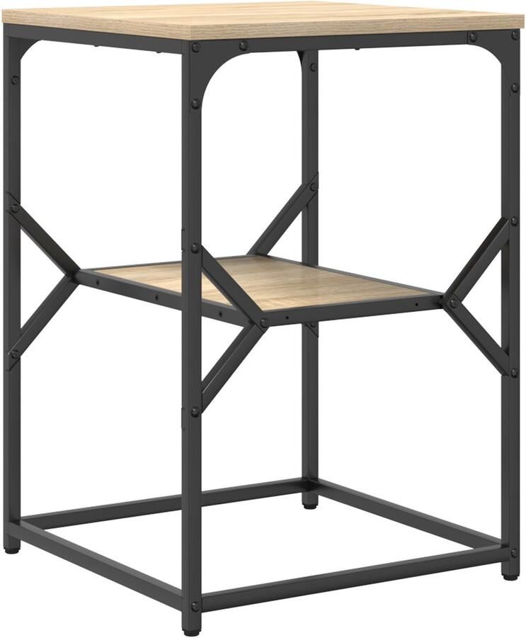 VidaXL Nachtkastje Sonoma eiken Geengineerd hout 41 x 40 x 60 cm - Foto 2