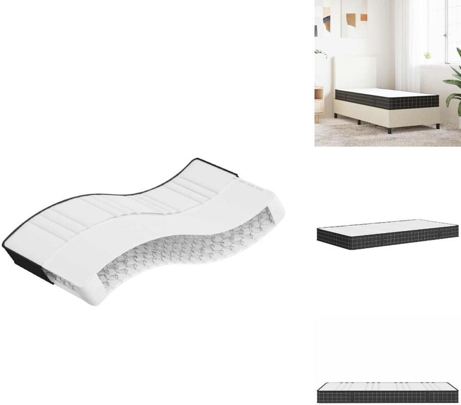 VidaXL Binnenveringmatras Binnenveringmatrassen Matras Bed Matras Binnenveringsmatras voor kinderen middelhard 80x160 cm