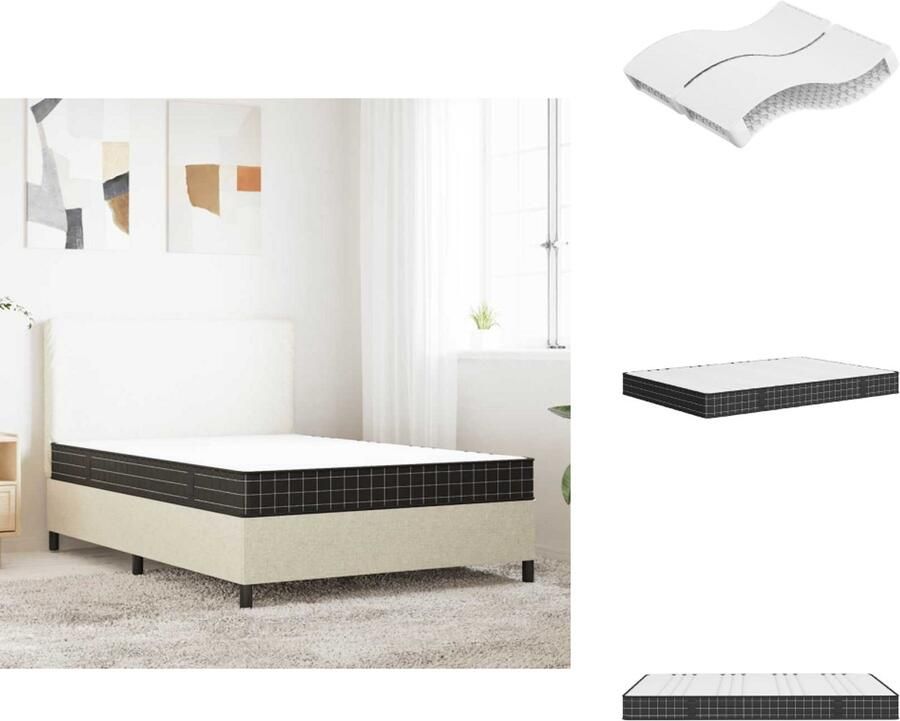 The Living Store Binnenveringmatras middelhard 140x190 cm Binnenveringmatras Matras 140x190 Pocketveringmatras Medium Hard Matras Comfortabel Matras - Foto 3