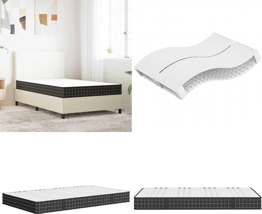 VidaXL Binnenveringmatras middelhard 120x200 cm Binnenveringmatras Binnenveringmatrassen Tweepersoonsmatras Tweepersoons Matras