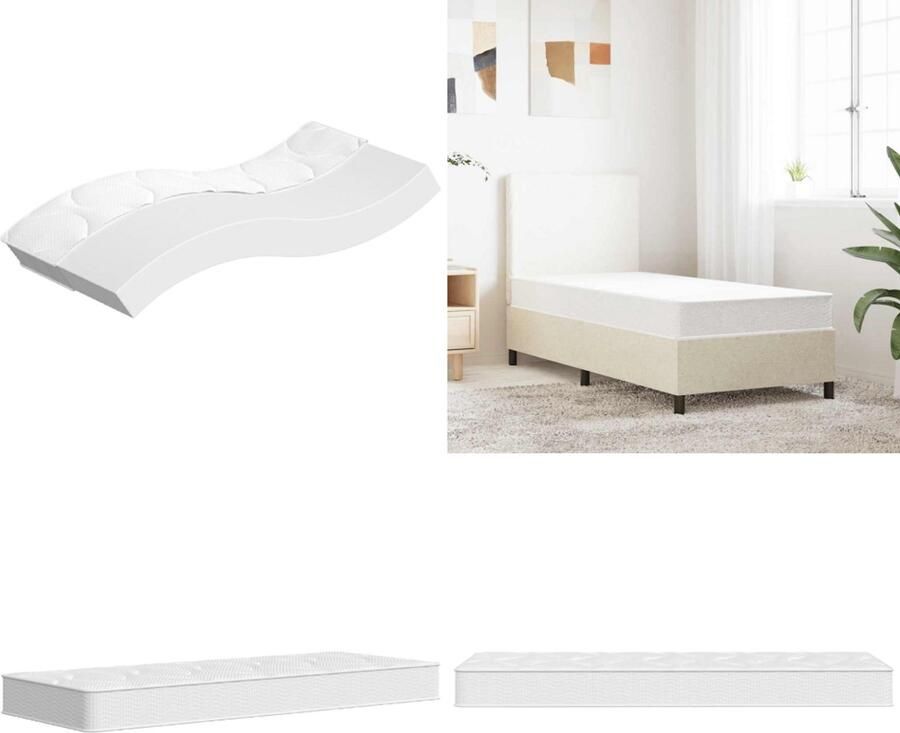 VidaXL Binnenveringsmatras voor kinderen middelhard 80x160 cm Binnenveringmatras Binnenveringmatrassen Matras Bed Matras