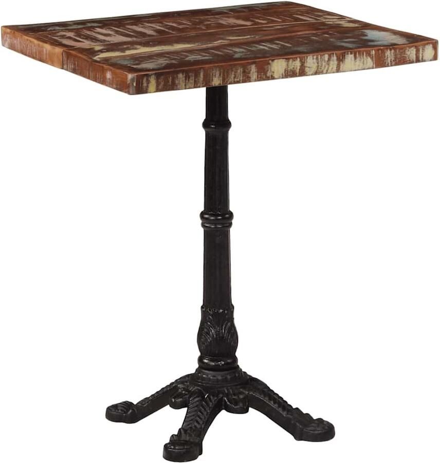 VidaXL -Bistrotafel-60x60x76-cm-massief-gerecycled-hout - Foto 4