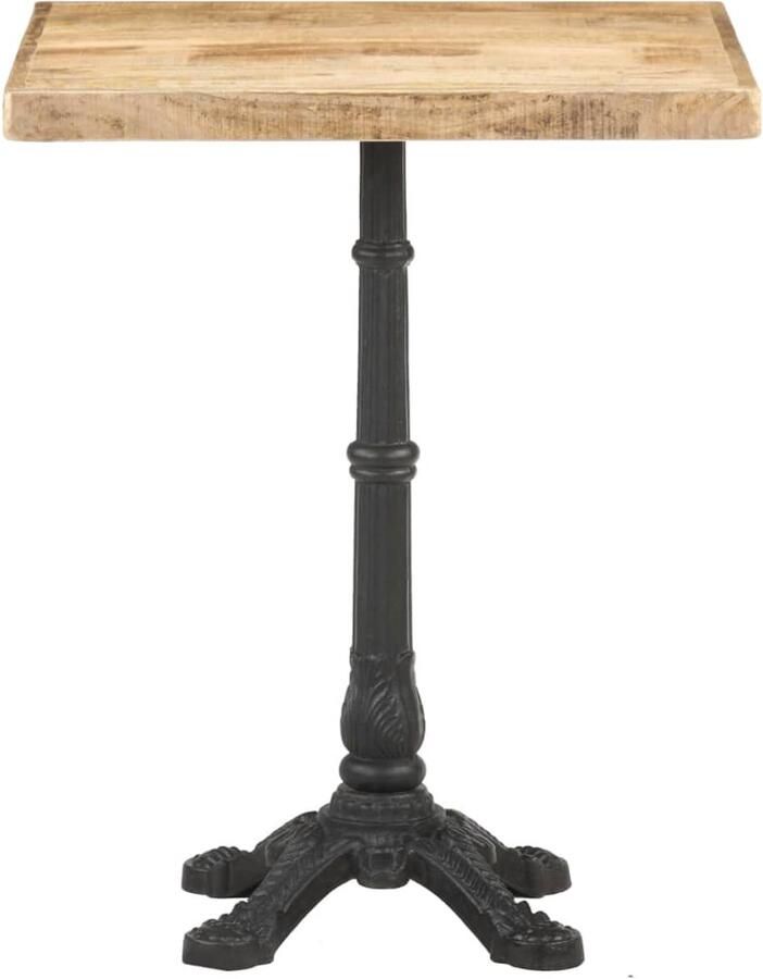 VidaXL Bistrotafel 60x60x77 cm ruw mangohout Bistrotafel Bistrotafels Tafel Tafels