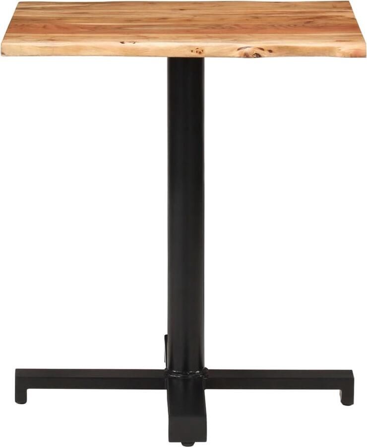 VidaXL Bistrotafel met natuurlijke randen 70x70x75 cm acaciahout