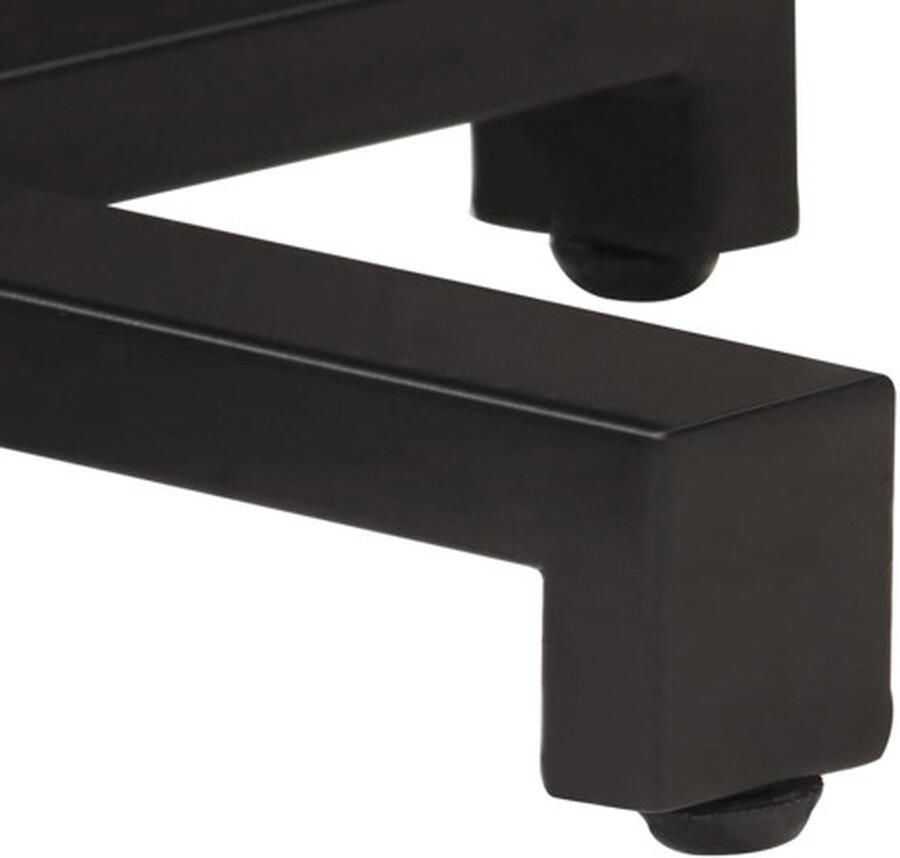 VidaXL -Bistrotafel-rond-Ø60x75-cm-ruw-mangohout